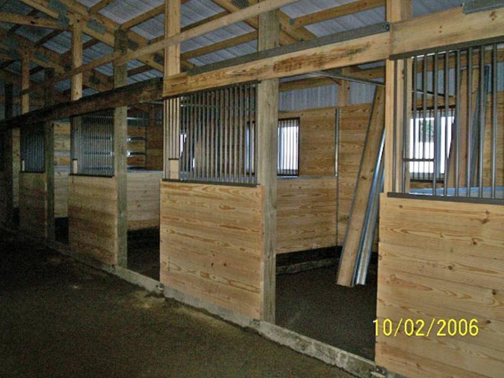 Stalls under construction